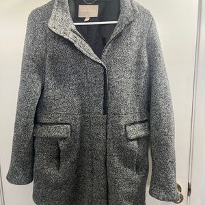 Banana Republic Gray Tweed Pea Coat